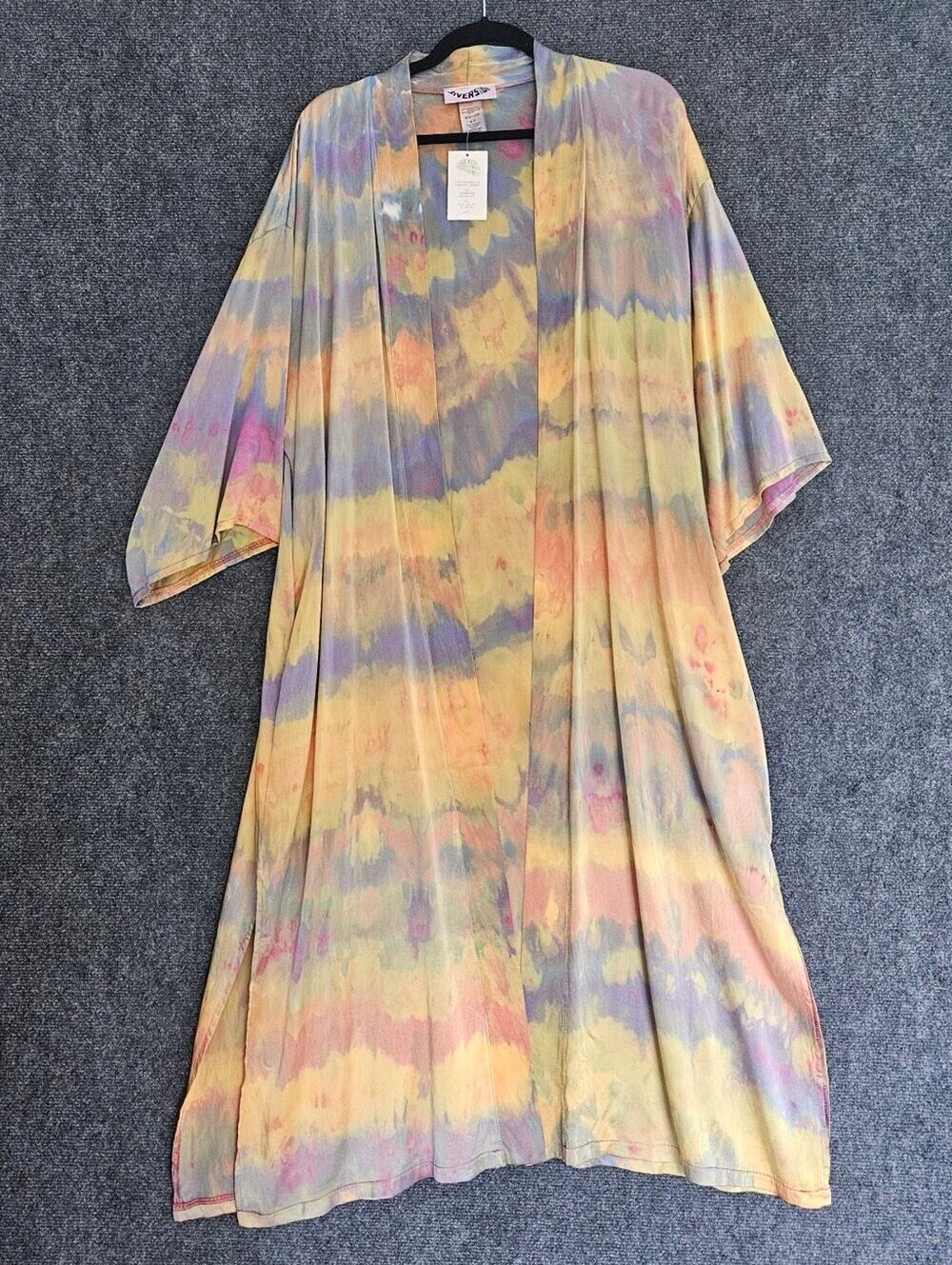 NWT Riverside Tool & Dye 100% Silk Dyed Kimono
